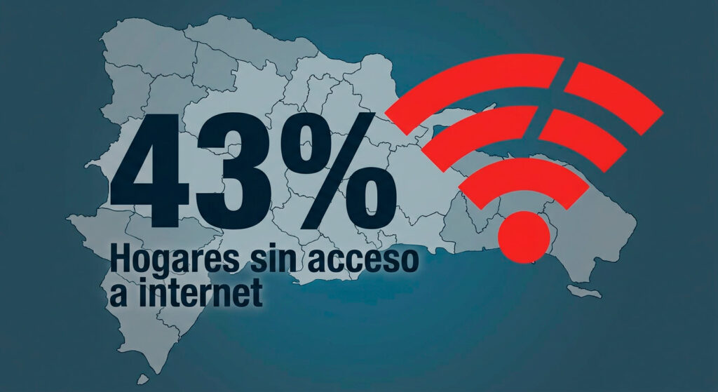 Más del 43 % de los hogares dominicanos aún no tiene acceso a internet 2