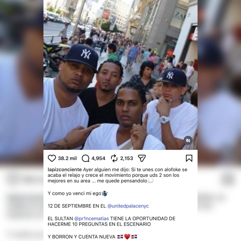 Wipe the slate clean! Lápiz Conciente summons Alofoke to the United Palace | De Último Minuto English